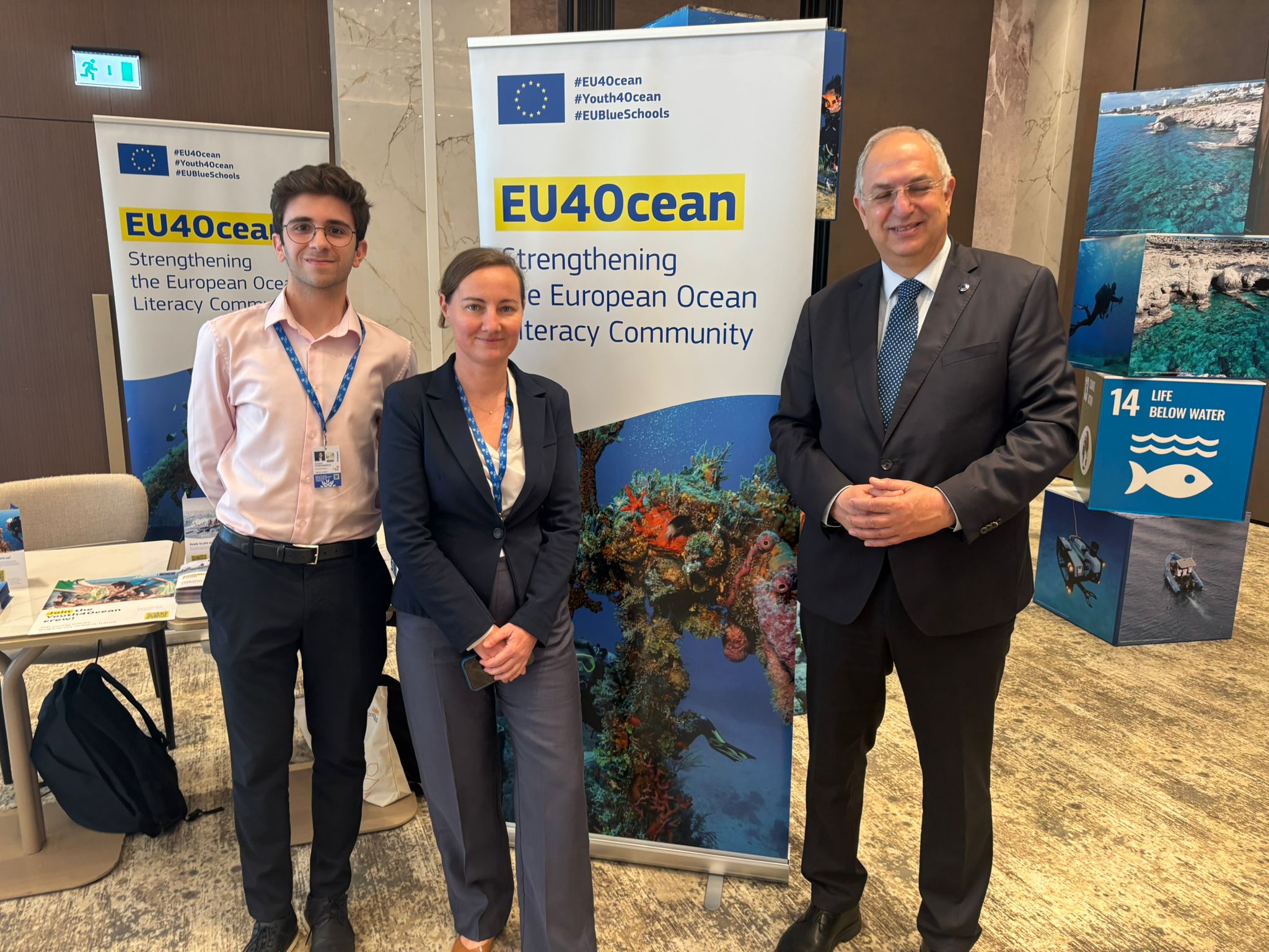 Christos at an EU4Ocean event